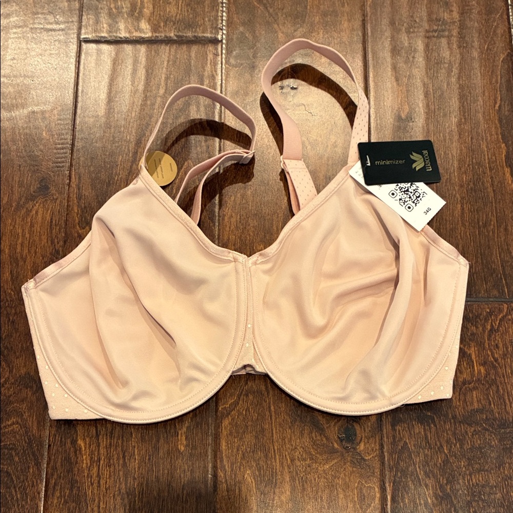 Wacoal Women's Back Appeal Minimizer Unlined Underwire Bra - Rose Dust